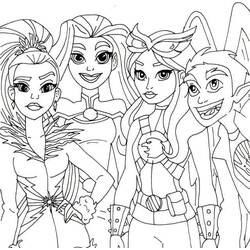 DC Super Hero Girls - Dibujos para colorear gratis