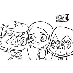 Teen Titans Go! - Dibujos para colorear gratis