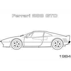 Dibujo Ferrari (Transporte) #186902 para imprimir y colorear