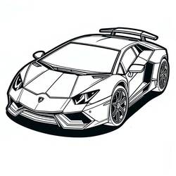 Lamborghini - Dibujos para colorear gratis