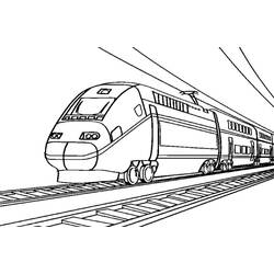 Tren / Locomotora - Dibujos para colorear gratis