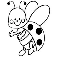 てんとう虫 - 無料の印刷用ぬりえ