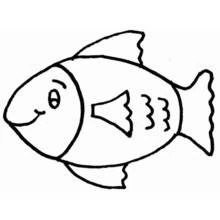 魚 (動物)ぬりえ #17028 印刷して色を塗る