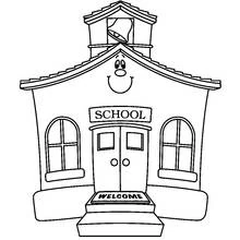 学校 - 無料の印刷用ぬりえ