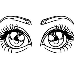 Eyes - 無料の印刷用ぬりえ