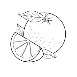 Laranja - Desenhos para colorir gratuitos