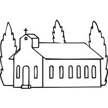 Desenho Igreja (Edifícios e Arquitetura) #64259 para imprimir e colorir