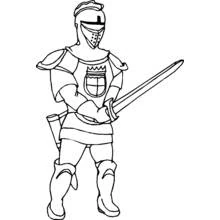 Cavaleiro - Desenhos para colorir gratuitos
