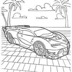 Раскраска Bugatti (Транспорт) #218675 для печати и раскрашивания