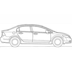 Honda - Бесплатные раскраски для печати