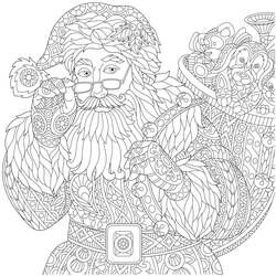 Coloring page: Adult Christmas (Adult Coloring) #215678 - Free Printable Coloring Pages