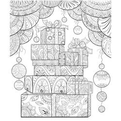 Coloring page: Adult Christmas (Adult Coloring) #215679 - Free Printable Coloring Pages