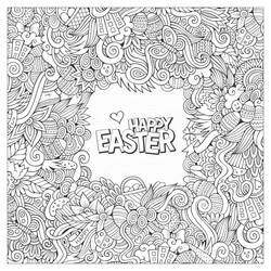 Coloring pages: Adult Easter - Free Printable Coloring Pages