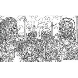 Adult Halloween (Adult Coloring) coloring page #200280 to print and color