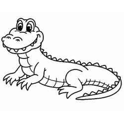 Coloring page: Alligator (Animals) #210192 - Free Printable Coloring Pages