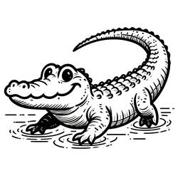 Coloring page: Alligator (Animals) #210195 - Free Printable Coloring Pages