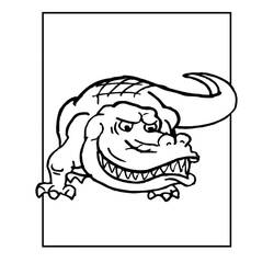 Coloring page: Alligator (Animals) #210202 - Free Printable Coloring Pages