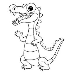 Coloring page: Alligator (Animals) #210205 - Free Printable Coloring Pages