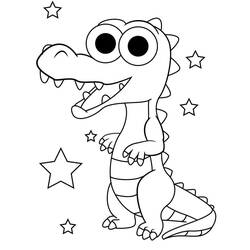 Coloring page: Alligator (Animals) #210217 - Free Printable Coloring Pages