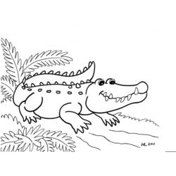 Coloring page: Alligator (Animals) #396 - Printable coloring pages