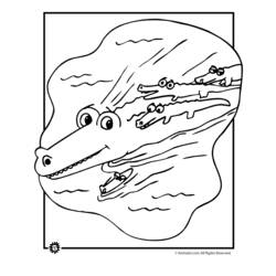 Coloring page: Alligator (Animals) #405 - Printable coloring pages