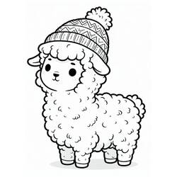 Coloring page: Alpaca (Animals) #217292 - Free Printable Coloring Pages