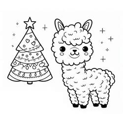 Coloring page: Alpaca (Animals) #217295 - Free Printable Coloring Pages