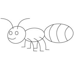 Coloring page: Ant (Animals) #6941 - Printable coloring pages