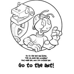 Coloring page: Ant (Animals) #7005 - Free Printable Coloring Pages