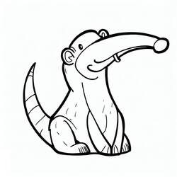 Anteater (Animals) coloring page #219650 to print and color