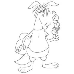 Anteater (Animals) coloring page #219653 to print and color