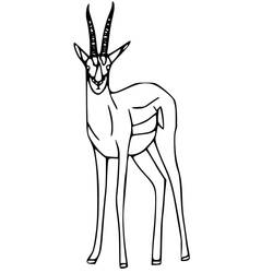 Antelope (Animals) coloring page #210764 to print and color