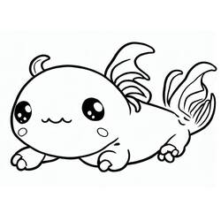 Axolotl (Animals) coloring page #184566 to print and color