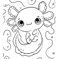 Axolotl (Animals) coloring page #184568 to print and color