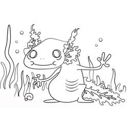 Axolotl (Animals) coloring page #184570 to print and color