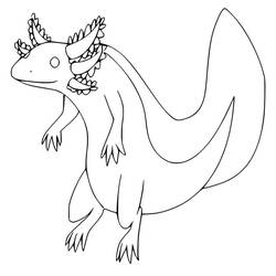 Axolotl (Animals) coloring page #184575 to print and color