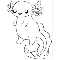 Axolotl (Animals) coloring page #184578 to print and color