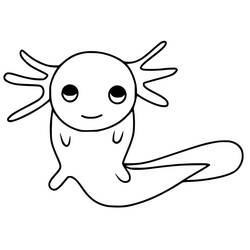 Axolotl (Animals) coloring page #184582 to print and color