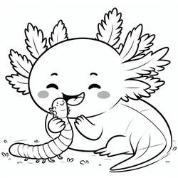 Axolotl (Animals) coloring page #220207 to print and color