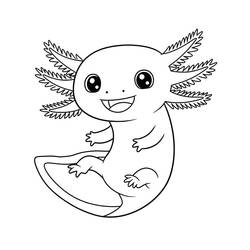 Axolotl (Animals) coloring page #220211 to print and color