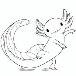 Axolotl (Animals) coloring page #220212 to print and color