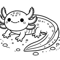 Axolotl (Animals) coloring page #220213 to print and color