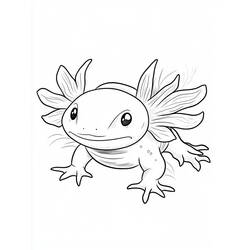 Axolotl (Animals) coloring page #220214 to print and color
