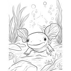 Axolotl (Animals) coloring page #220216 to print and color