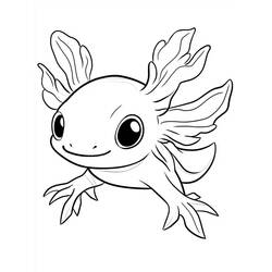Axolotl (Animals) coloring page #220218 to print and color