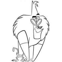 Coloring page: Baboon (Animals) #788 - Printable coloring pages