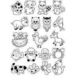 Baby Animals (Animals) coloring page #218086 to print and color