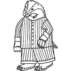 Coloring page: Badger (Animals) #208828 - Free Printable Coloring Pages