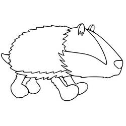 Coloring page: Badger (Animals) #208841 - Free Printable Coloring Pages