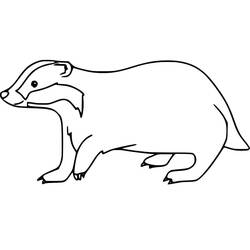 Coloring page: Badger (Animals) #208844 - Free Printable Coloring Pages